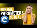 Parameters in Functions Formal and Actual Parameters Arguments and Place Values Study With Me