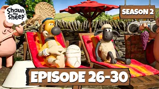 Shaun the Sheep Season 2 Episode 26-30 | Back to School 🔔🚌