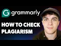 How to Check Plagiarism on Grammarly 2025 Full Guide