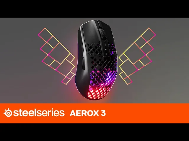 66 Gram Wireless and 57 Gram Wired Aerox 3 Gaming Mice | SteelSeries