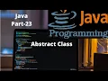 23 Java Basic Abstract Class Methods