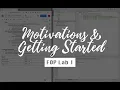 Motivations Getting Started with Java Fundamentals of Programming FOP Lab 1