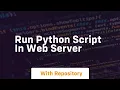 run python script in web server