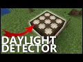 How To Use The DAYLIGHT DETECTOR In Minecraft