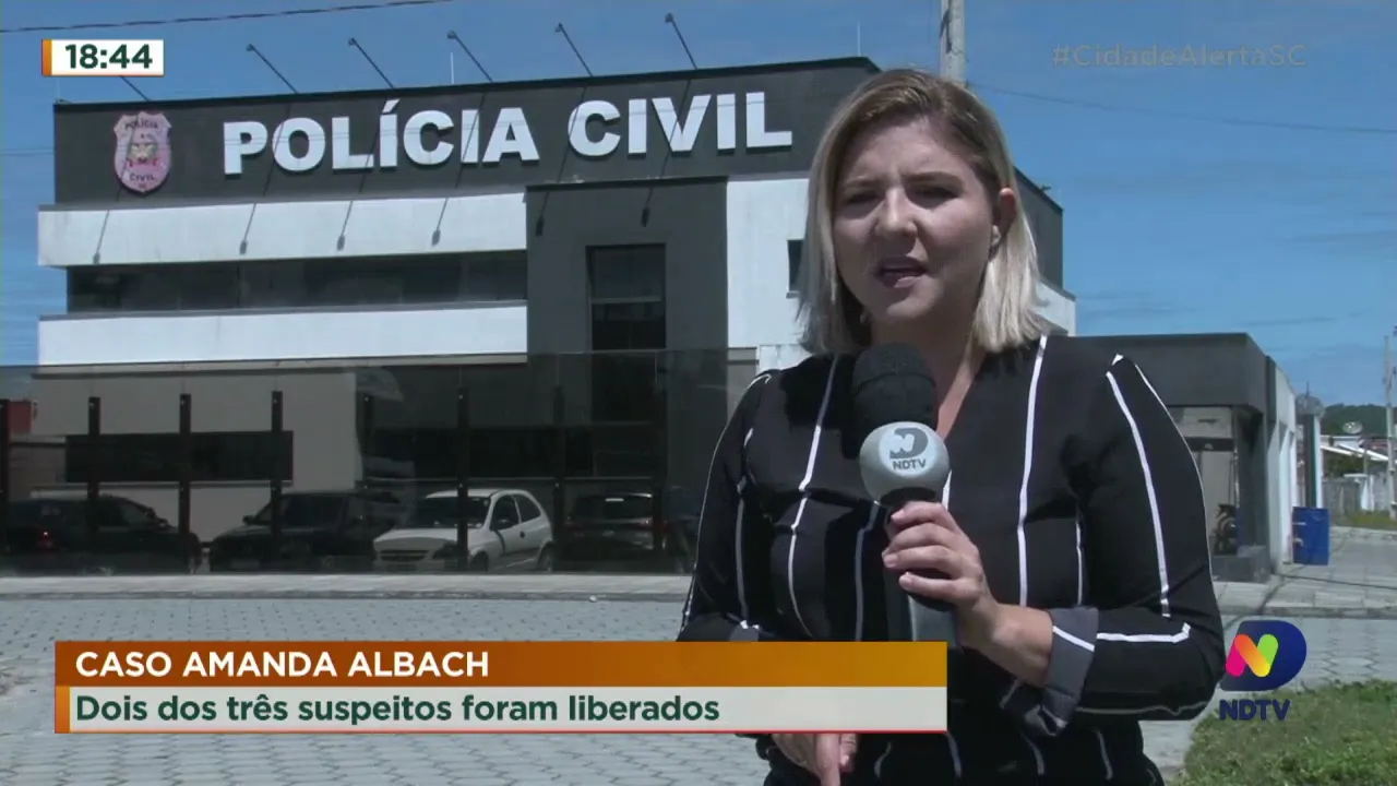 Dois dos três suspeitos do Caso Amanda Albach foram liberados