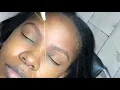 How to Eyebrow threading tutorial eyebrow shaping on thick brows 2020