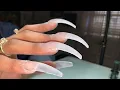 XX-Long Curve Acrylic Nails Acrylic Nails Tutorial 80s-90s Inspired Nails