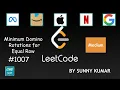 Minimum Domino Rotations For Equal Row Array Greedy 1007 LeetCode Day 20