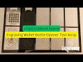 Laser Engraved Wallet Bottle Opener xTool S1