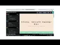 Sticky Nav Bar On Scroll Using Javascript Fixed Smooth Navbar on Scroll