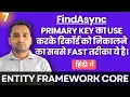 How to get record using Primary Key in Entity Framework Core using FindAsync method