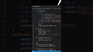Create Calendar Using HTML CSS JS