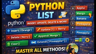 Python List Methods Explained Insert Update Delete Append Pop Tutorial for Beginners