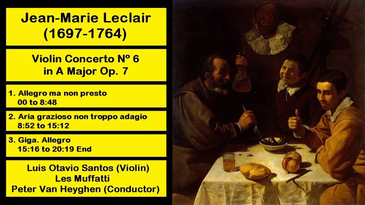 Jean-Marie Leclair (1697-1764) - Violin Concerto Nº 6 in A Major Op. 7
