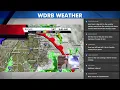 Strong storm potential timeline for Saturday