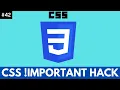 CSS Important Rule Tutorial Part 42 how to use css important concepts programmer shakil