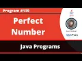 Java program to check whether the given number is a perfect number