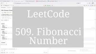 LeetCode - 509 Fibonacci Number Java