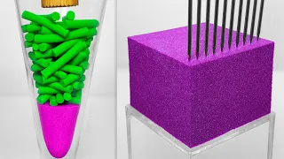 Very Satisfying and Relaxing Compilation 372 Kinetic Sand ASMR