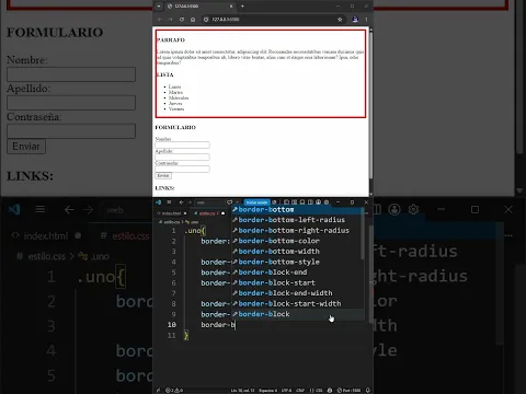 La propiedad BORDER en CSS #tutorial #css