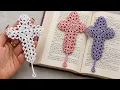 WOW SUPER Easy Crochet CROSS Bookmark Pattern New Crochet Cross Bookmark Tutorial