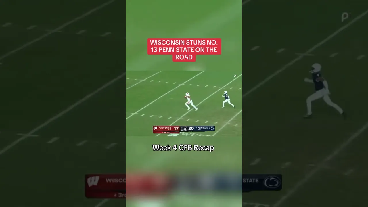 Week 4 of college football had it all! Iowa stuns Michigan, Wisconsin takes down No