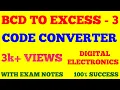 BCD TO EXCESS - 3 CODE CONVERTER BCD TO EXCESS