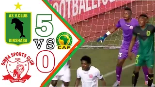 AS VITA Vs SIMBA SC 5 0 MECHI YA KLABU BINGWA AFRICA 