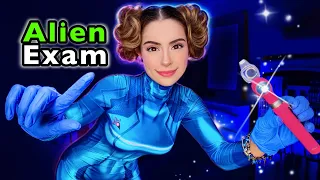 ASMR ALIEN FULL BODY EXAM 👽 Cranial Nerve Examination for Deep Sleep 👽