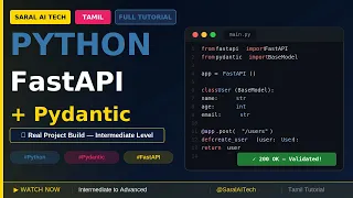 Pydantic in Tamil FastAPI Data Validation Tutorial for Beginners 2026