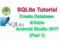 Android Database SQLite - Create Database and Table in Android Studio Part1