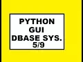 Python GUI Dbase Sys