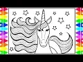 How to Draw a Unicorn for Kids Unicorn Drawing Unicorn Coloring Pages for Kids