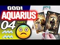 Aquarius GOD THE FIRST LETTER I ALMOST FAINTED horoscope for today MAY 4 2026 tarot