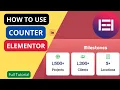How to use Elementor Counter Widget Elementor Counter number