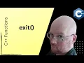 C Functions for beginners Part 12 how to use the exit function
