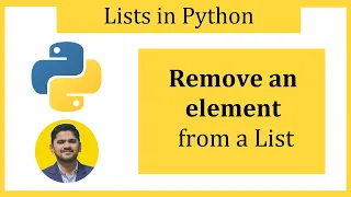 Remove an element from a List in Python del keyword
