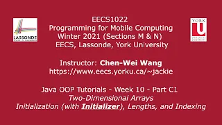 EECS1022 W21 - Java Tutorials