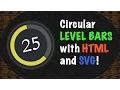 Circular Player LEVEL BARS using HTML and SVG