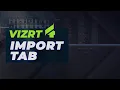 Vizrt 4 Import Tab Overview
