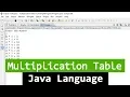 Java Program to Print Multiplication Table