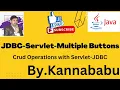 JDBC with Servlet - multiple Button