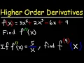 Higher Order Derivatives