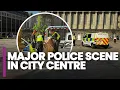 BREAKING NEWS Victoria Square in Birmingham SEALED OFF amid MAJOR police scene with helicopters