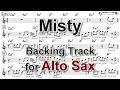 Download Lagu Misty - Backing Track with Sheet Music for Alto Sax