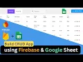 Build CRUD Web App Using Firebase Google Sheets
