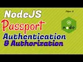 8 NodeJS Passport Authentication authorization