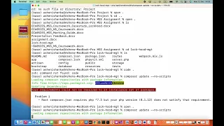 Root composer json requires php 7 3 but your php version 8 1 12 does not satisfy that requirement