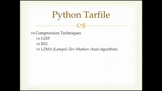 Python-Tarfile How to create compressed tar file with compression technique gzip bz2 lzma - Part2