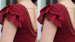 Double layered umbrella sleeve design full cutting and stitching